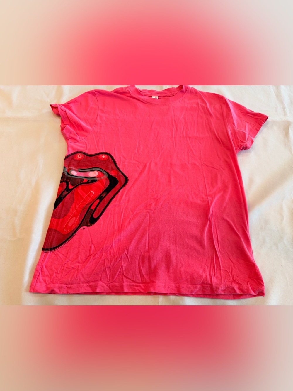 Rolling Stones Women’s 2006 A Bigger Bang Tour Bright Pink Tee Size XL
